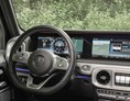 Hochzeitsauto: Innenraum mit volldigitalem Kombiinstrument. - Mercedes G-Klasse G500