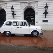 Hochzeitsauto - Londontaxi in weiss