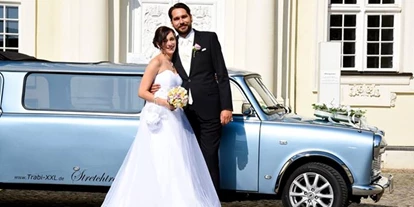 Hochzeitsauto-Vermietung - Getränke - Berlin-Umland - Trabi Hochzeitslimousine - Trabant Stretchlimousinen von Trabi-XXL Trabi-XXL Trabant Stretchlimousine