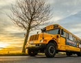 Hochzeitsauto: US Schoolbus