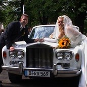 Hochzeitsauto - Markus und Tanja Sy Juni 2001 - Rolls Royce Silver Shadow von RollsRoyce-Vermietung.de