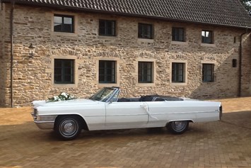 Hochzeitsauto: Cadillac de Ville Hochzeitsauto Cabriolet - weiß Ruhrgebiet - Brautauto - Cadillac Weddingcar - Hochzeitsauto & Fotografie