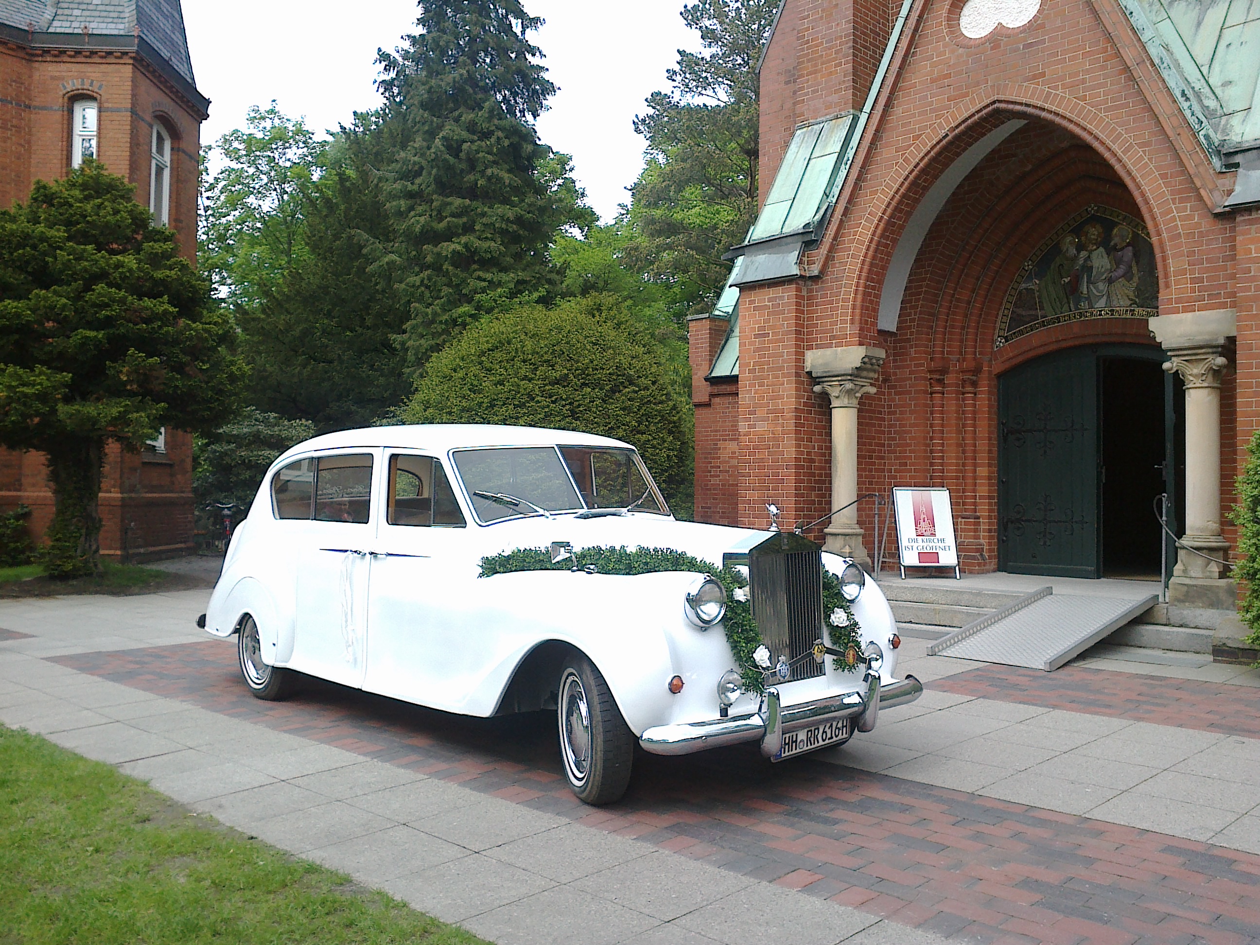 Hochzeitsauto: Rolls Royce Phantom 1958,  weiss