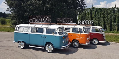 Hochzeitsauto-Vermietung - Antrieb: Benzin - Baden-Württemberg - Mietbulli und/oder Photobulli. Ein Traum auf jeder Hochzeit und Feier. - VW Bulli, Brautauto, Hochzeitsauto, Photobus