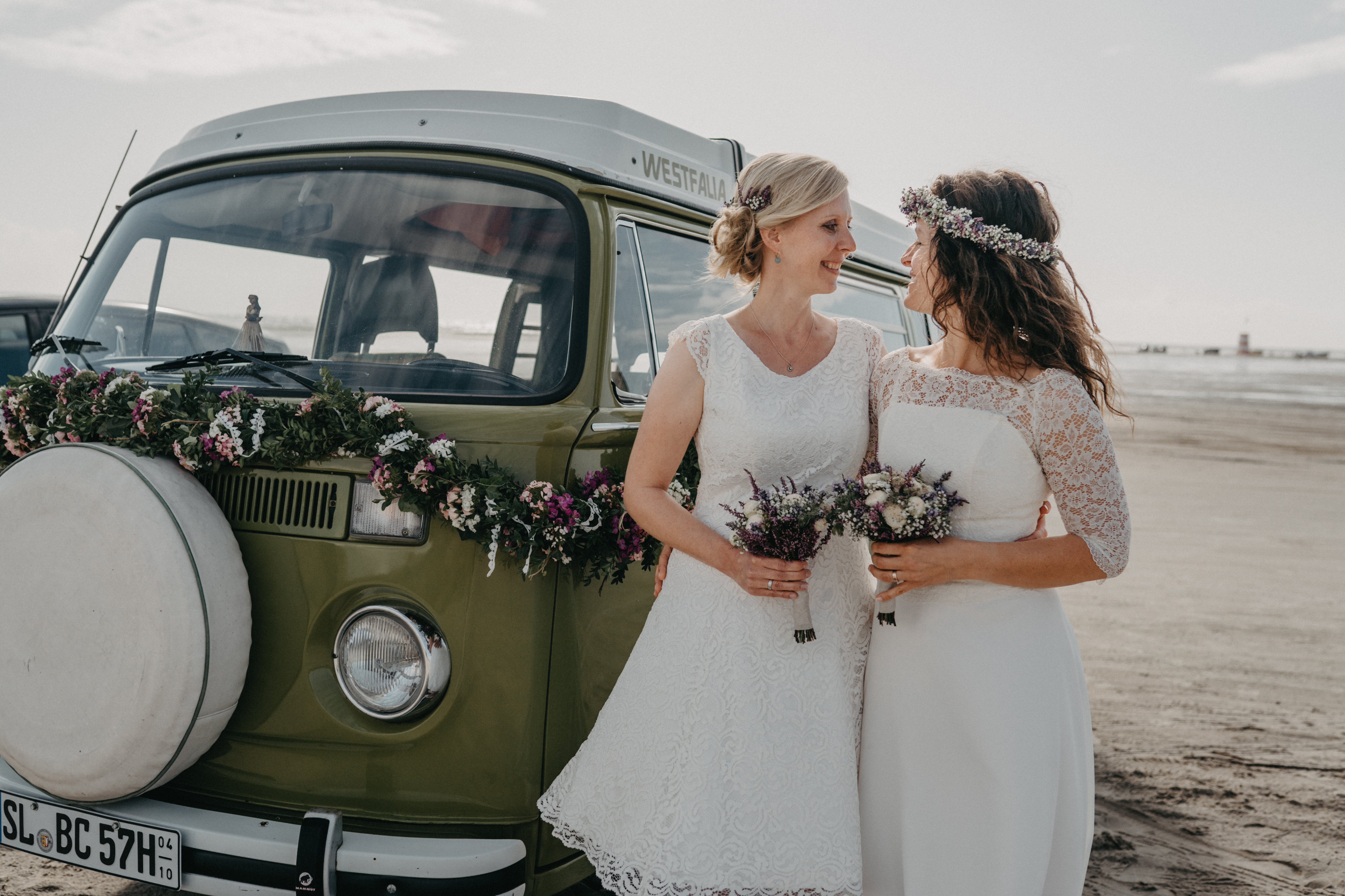 Hochzeitsauto: VW Bulli T2b