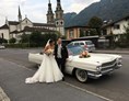 Hochzeitsauto: Hochzeit in Glarus - Oldtimer-Traumfahrt - Cadillac Deville Cabriolet, Jg. 1964