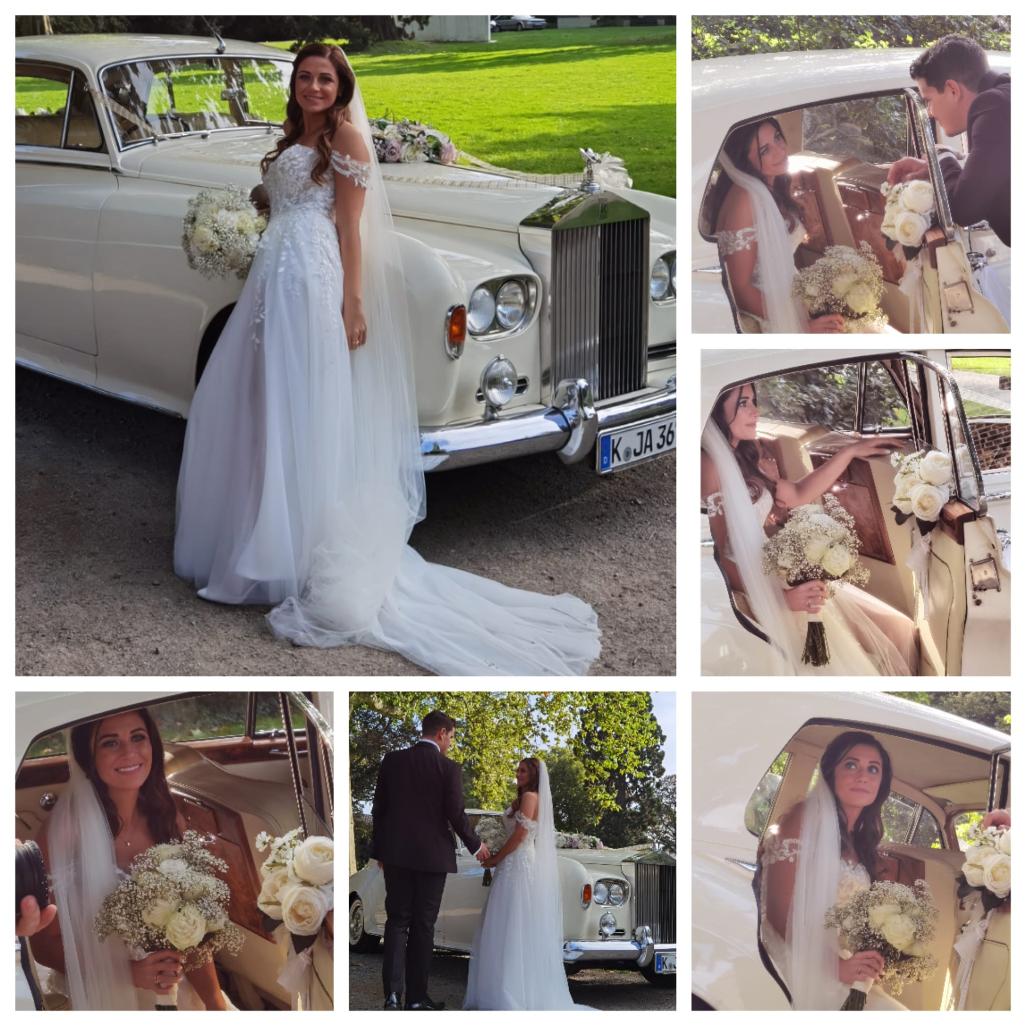 Hochzeitsauto-Vermietung - Nordrhein-Westfalen - Bentley/Rolls Royce Silver Cloud weiss