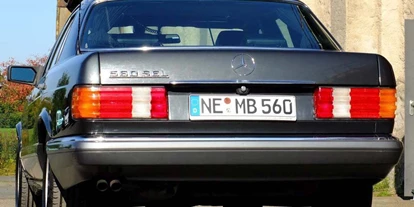 Hochzeitsauto-Vermietung - Mönchengladbach - Mercedes 560 SEL - Mercedes 230 "Strichacht" & Mercedes 560 SEL (W126)