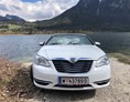 Hochzeitsauto: Lancia Flavia Cabrio weiss