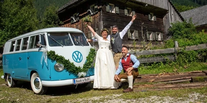 Hochzeitsauto-Vermietung - Einzugsgebiet: national - Wien-Stadt - VW Bus T1 von Book a Bulli.com